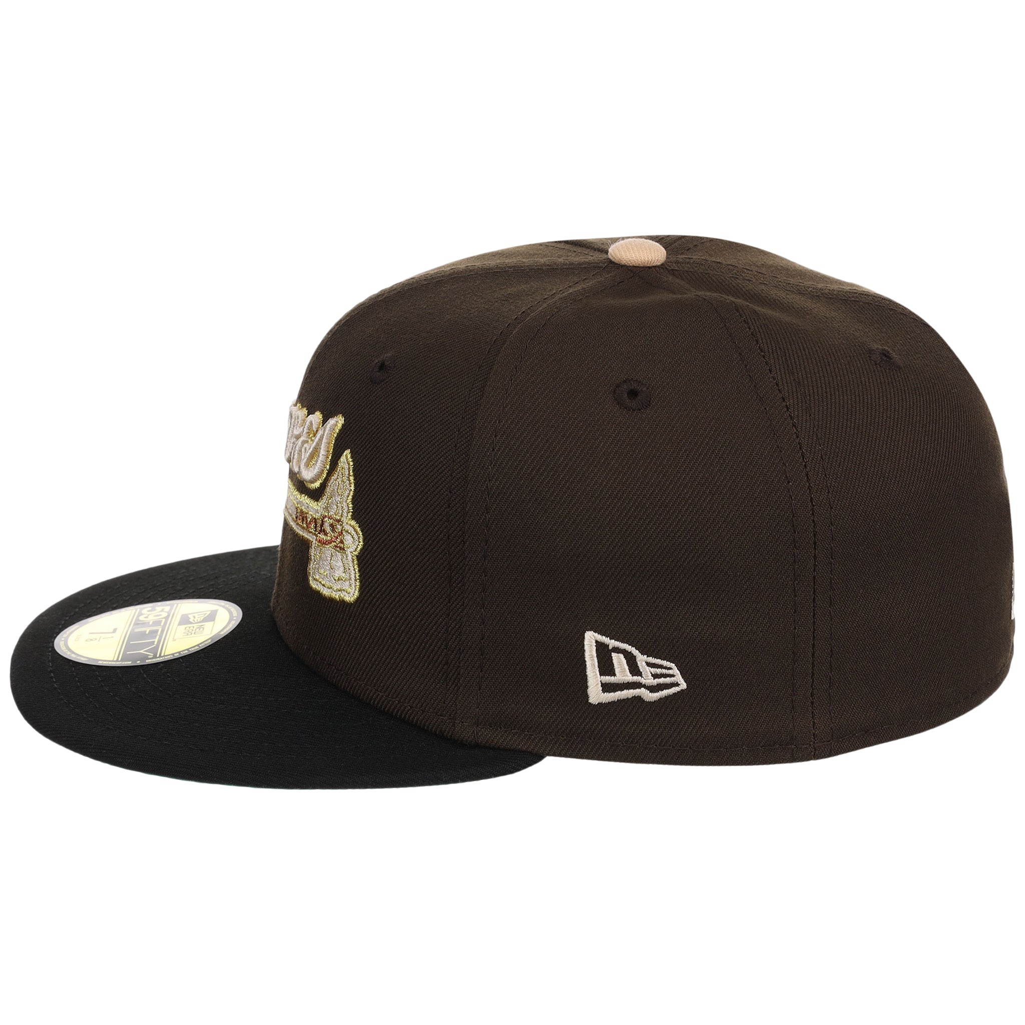 Atlanta Braves High Frequency Funk New Era 59FIFTY Walnut/Black