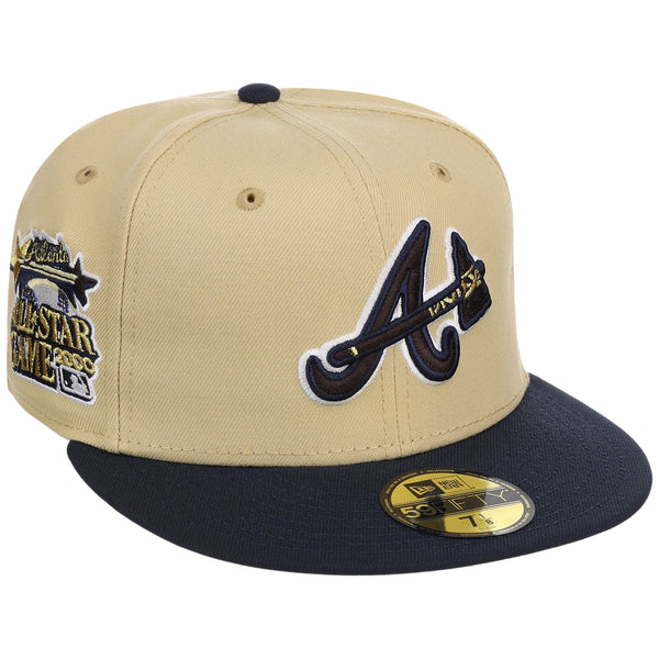 Atlanta Braves High Frequency Funk New Era 59FIFTY Vegas Gold/Navy