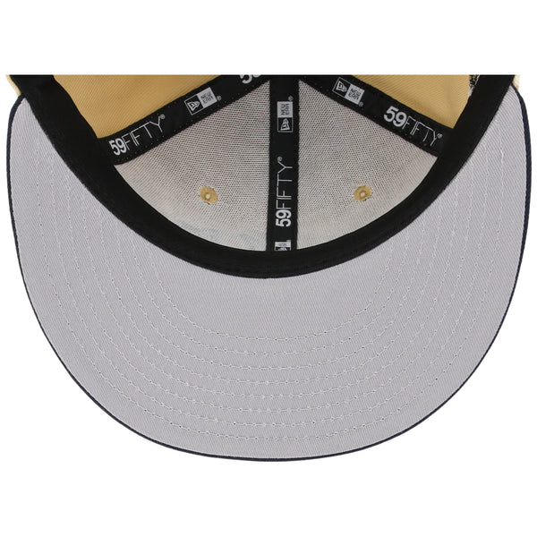 Atlanta Braves High Frequency Funk New Era 59FIFTY Vegas Gold/Navy