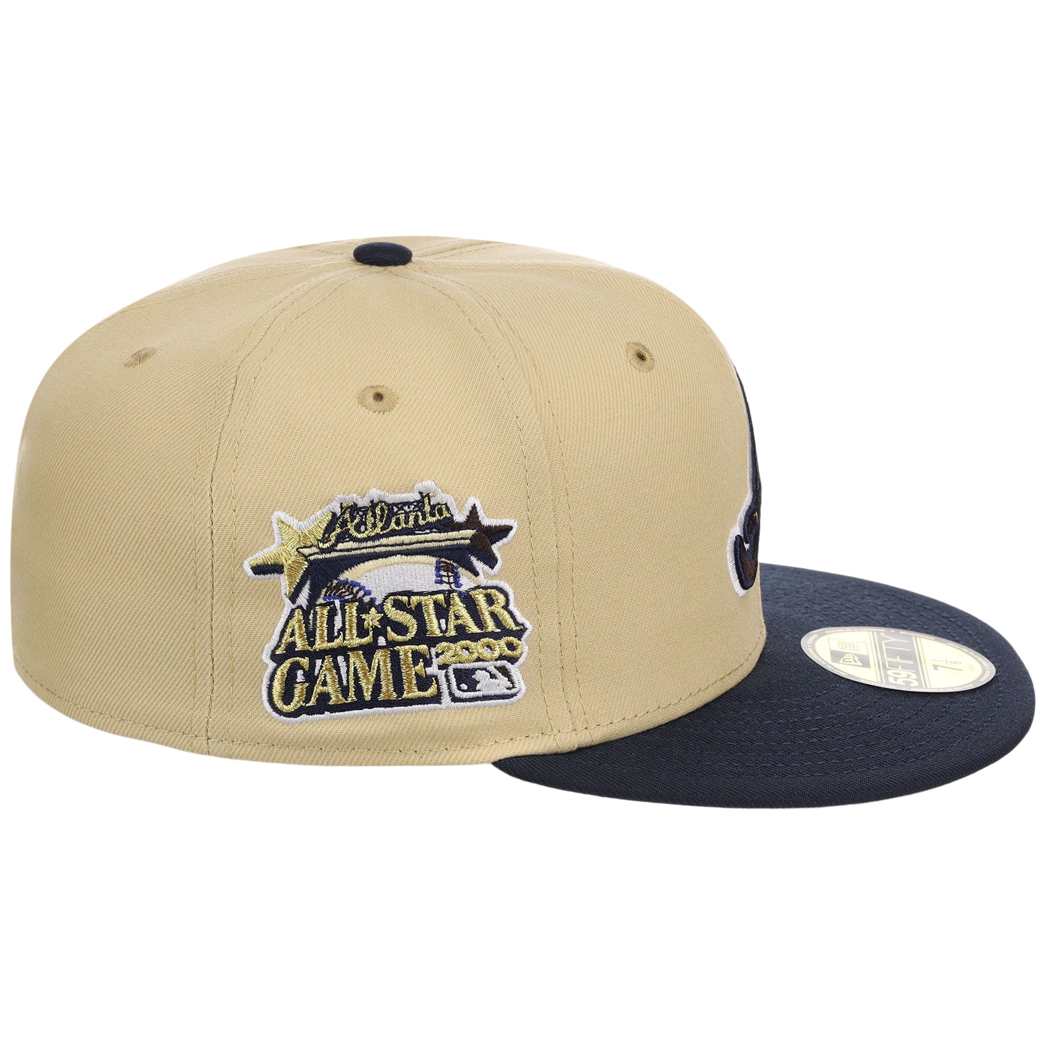 Atlanta Braves High Frequency Funk New Era 59FIFTY Vegas Gold/Navy
