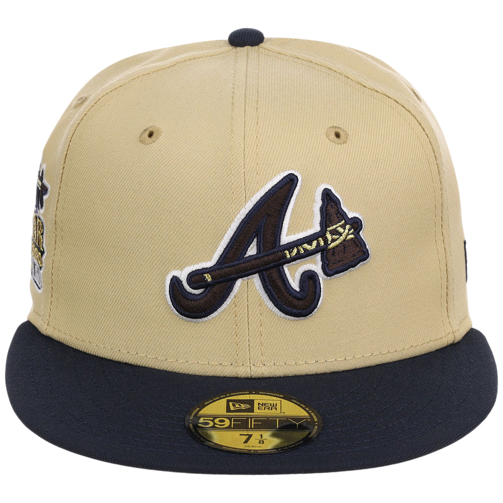 Atlanta Braves High Frequency Funk New Era 59FIFTY Vegas Gold/Navy