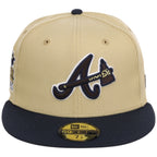 Atlanta Braves High Frequency Funk New Era 59FIFTY Vegas Gold/Navy