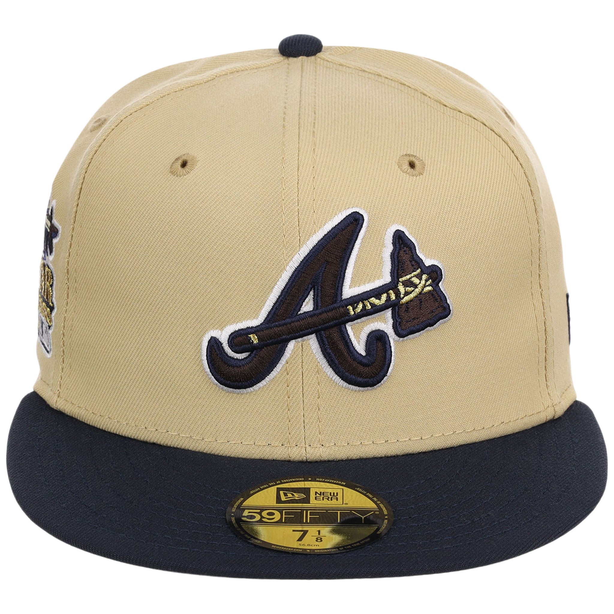 Atlanta Braves High Frequency Funk New Era 59FIFTY Vegas Gold/Navy
