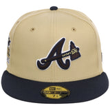 Atlanta Braves High Frequency Funk New Era 59FIFTY Vegas Gold/Navy