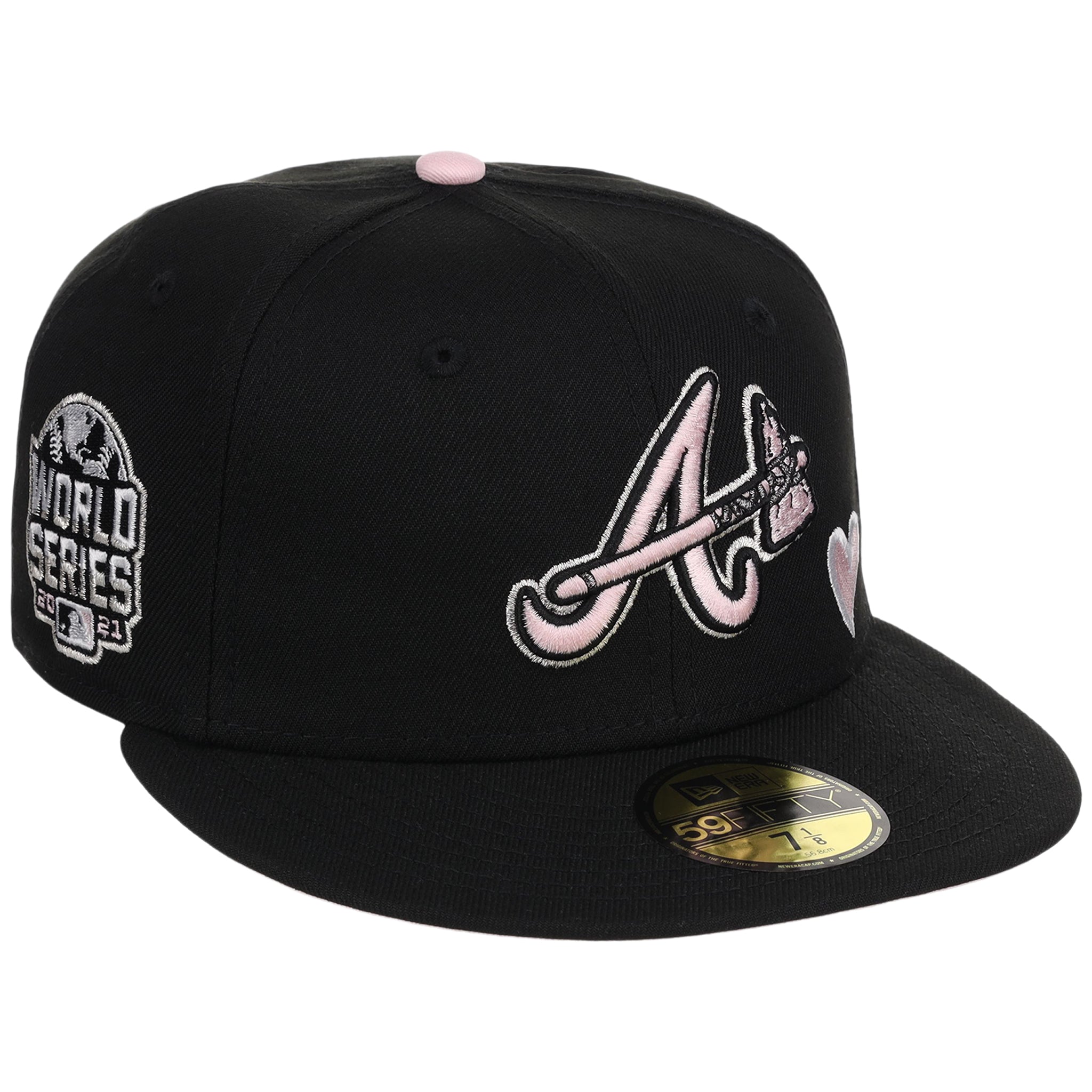Atlanta Braves High Frequency Funk New Era 59FIFTY Black/Pink