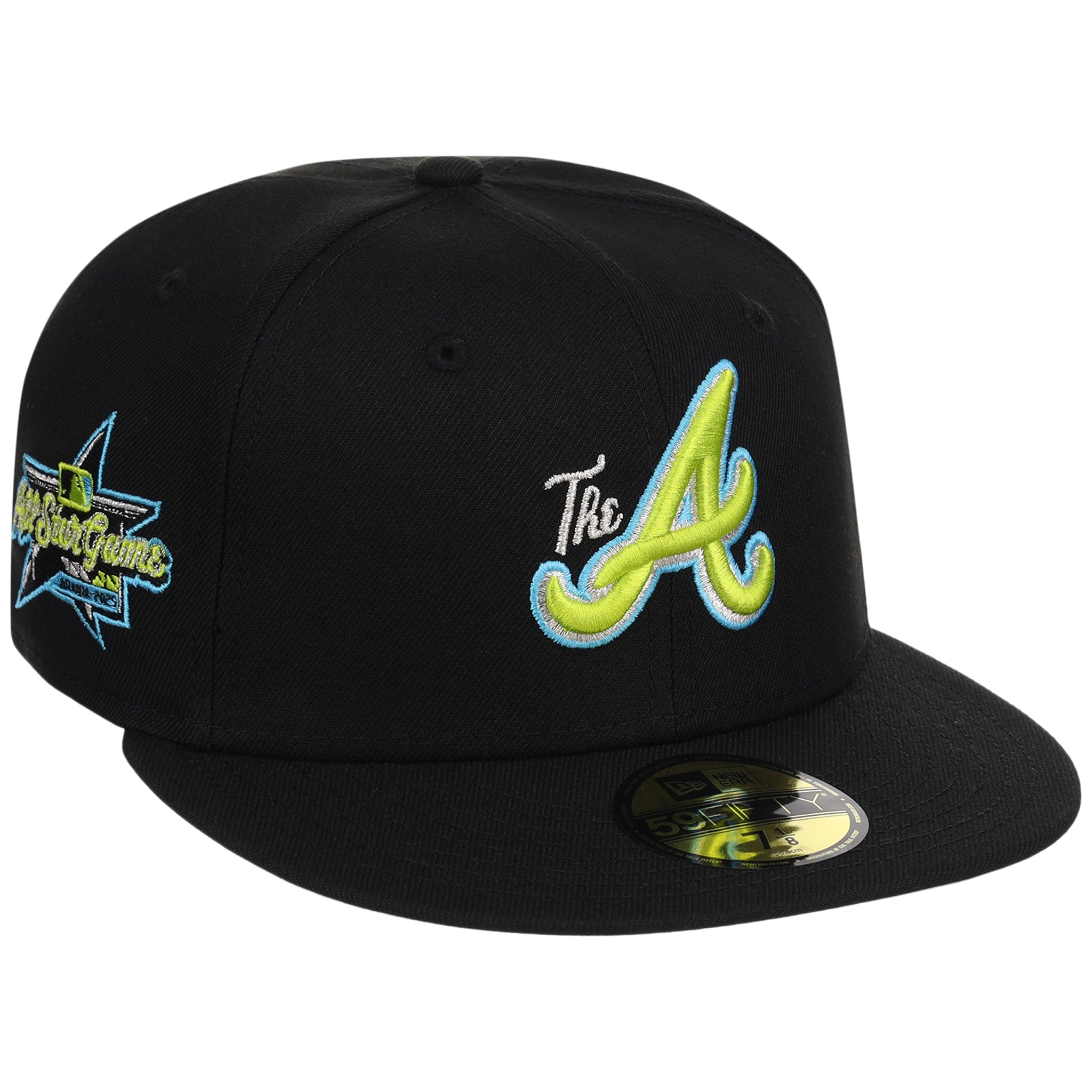 Atlanta Braves High Frequency Funk New Era 59FIFTY Black/Black