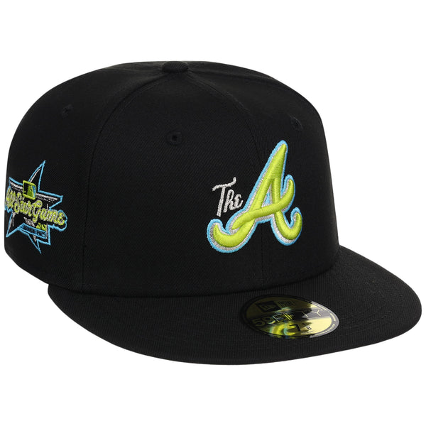 Atlanta Braves High Frequency Funk New Era 59FIFTY Black/Black