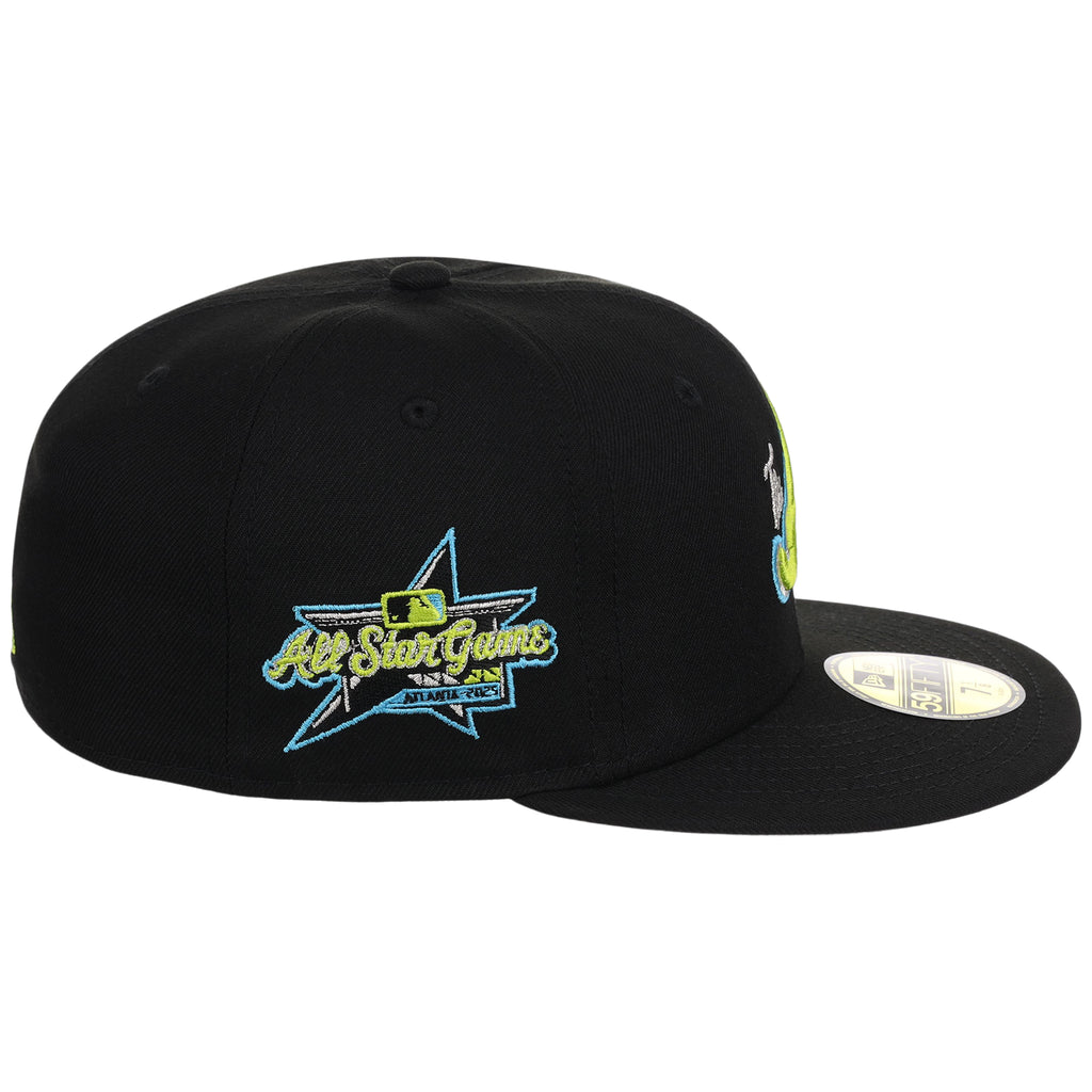 Atlanta Braves High Frequency Funk New Era 59FIFTY Black/Black