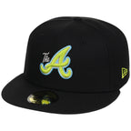Atlanta Braves High Frequency Funk New Era 59FIFTY Black/Black