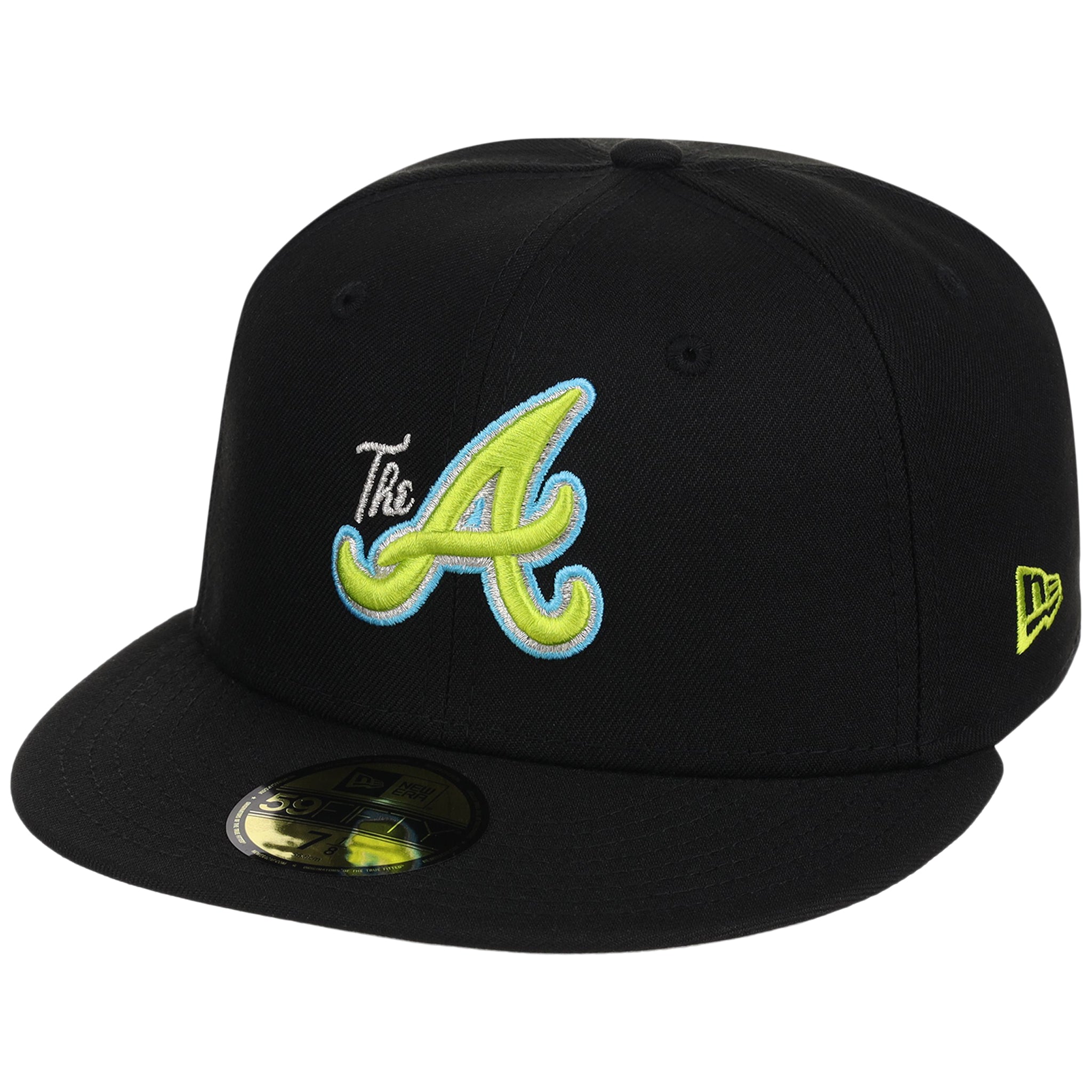 Atlanta Braves High Frequency Funk New Era 59FIFTY Black/Black