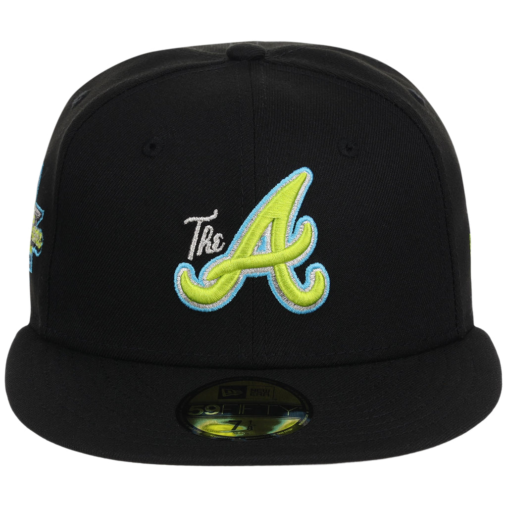 Atlanta Braves High Frequency Funk New Era 59FIFTY Black/Black