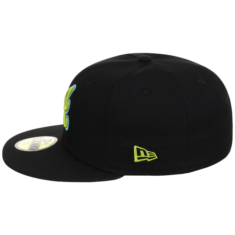 Atlanta Braves High Frequency Funk New Era 59FIFTY Black/Black
