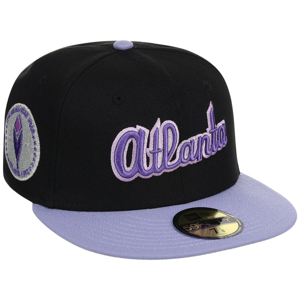 Atlanta Braves High Frequency Funk New Era 59FIFTY Black/Lavender