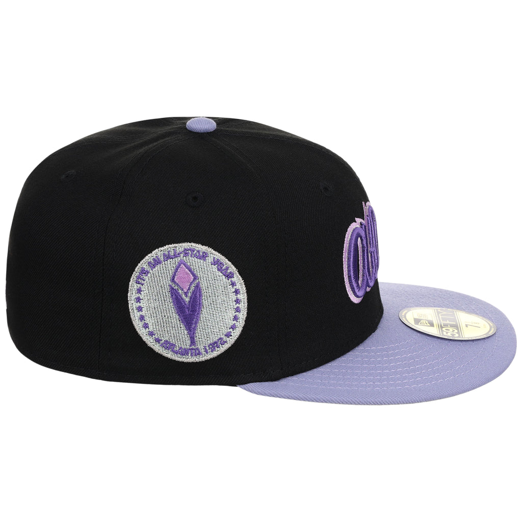 Atlanta Braves High Frequency Funk New Era 59FIFTY Black/Lavender
