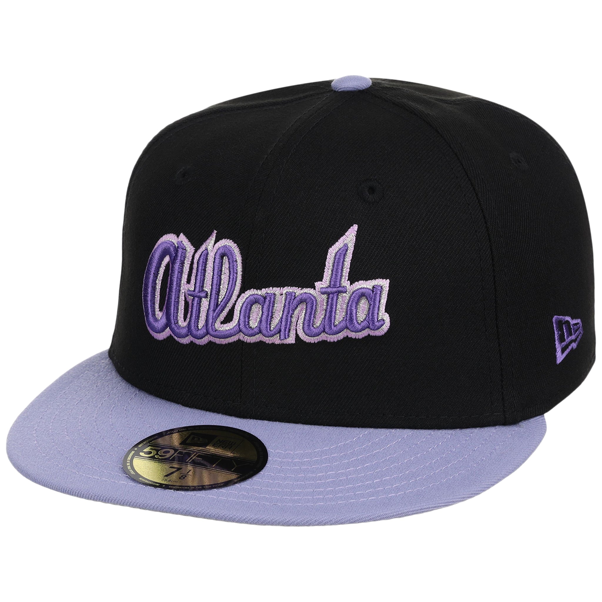 Atlanta Braves High Frequency Funk New Era 59FIFTY Black/Lavender