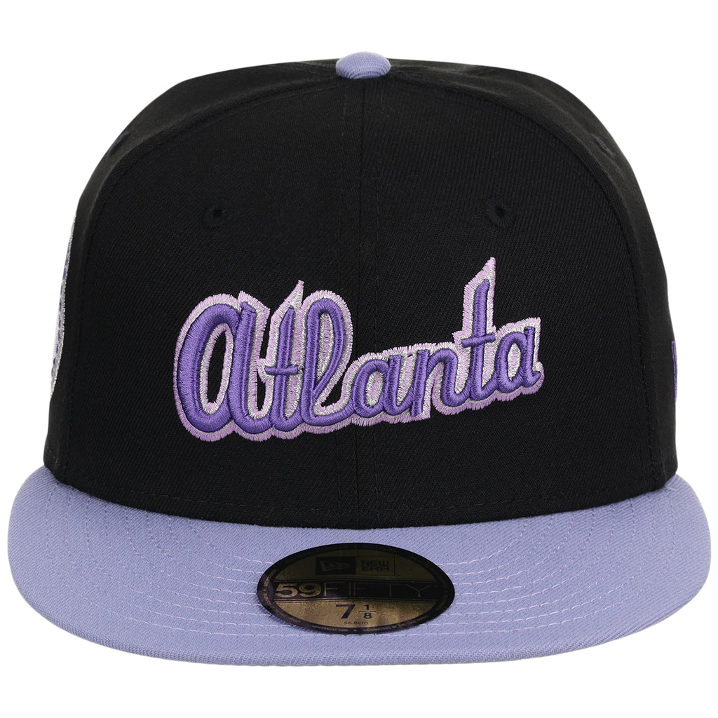 Atlanta Braves High Frequency Funk New Era 59FIFTY Black/Lavender