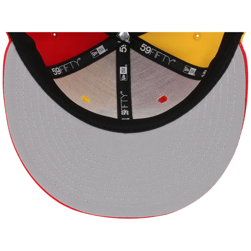 New Era Houston Rockets Hat Low Crown Grey Red Fitted 7 1/4 NBA Cap 59Fifty New Era Houston Rockets Hat Low Crown Grey Red Fitted 7 1/4  main image 3
