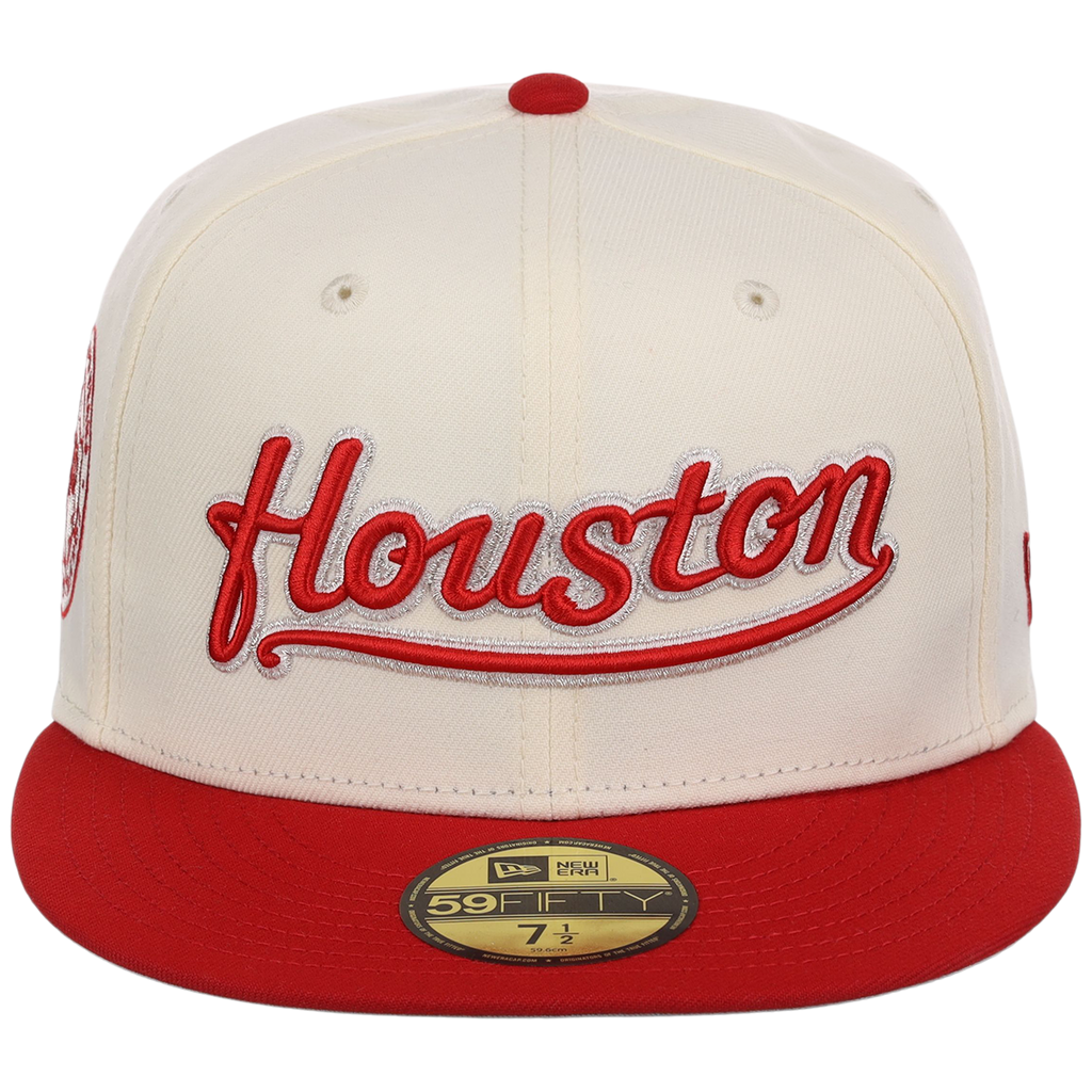 Houston Astros 'Houston' Script (Chrome/Red) Houston Crown the City New Era 59FIFTY