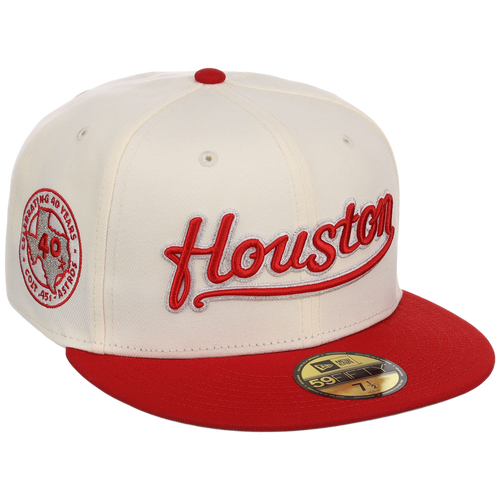 Houston Astros 'Houston' Script (Chrome/Red) Houston Crown the City New Era 59FIFTY