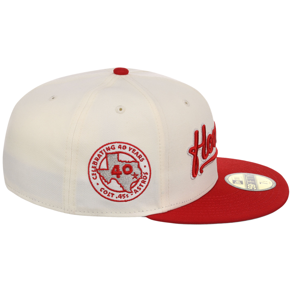 Houston Astros 'Houston' Script (Chrome/Red) Houston Crown the City New Era 59FIFTY