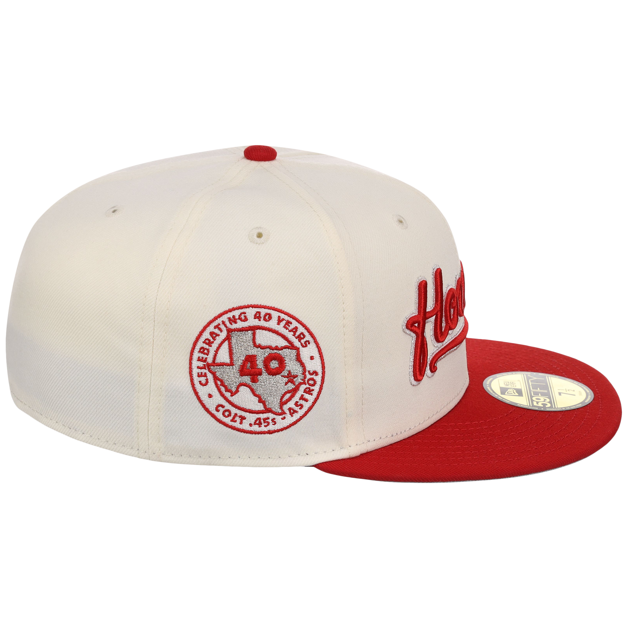 Houston Astros 'Houston' Script (Chrome/Red) Houston Crown the City New Era 59FIFTY