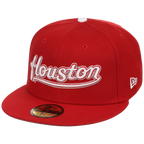 Houston Astros 'Houston' Script (Red/Red) Houston Crown the City New Era 59FIFTY