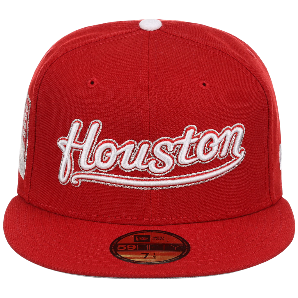 Houston Astros 'Houston' Script (Red/Red) Houston Crown the City New Era 59FIFTY