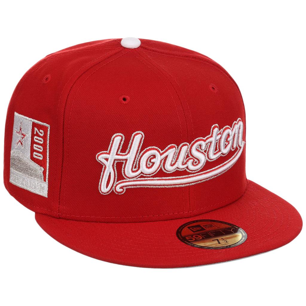 Houston Astros 'Houston' Script (Red/Red) Houston Crown the City New Era 59FIFTY