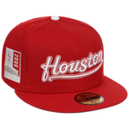 Houston Astros 'Houston' Script (Red/Red) Houston Crown the City New Era 59FIFTY