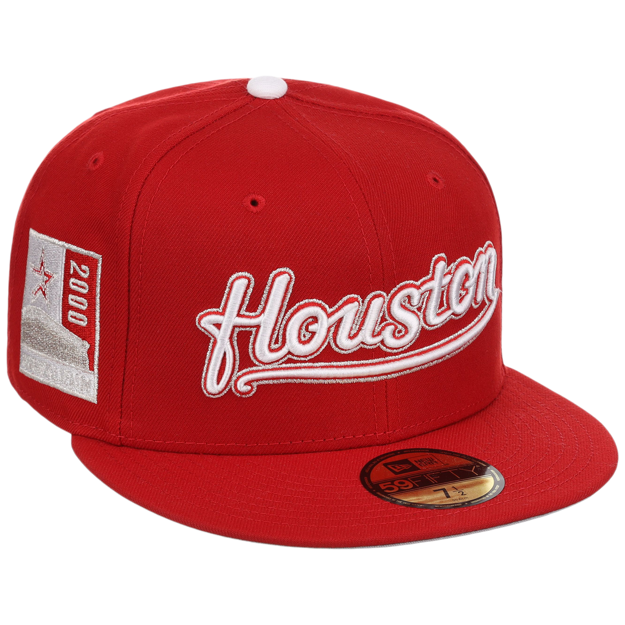 Houston Astros 'Houston' Script (Red/Red) Houston Crown the City New Era 59FIFTY