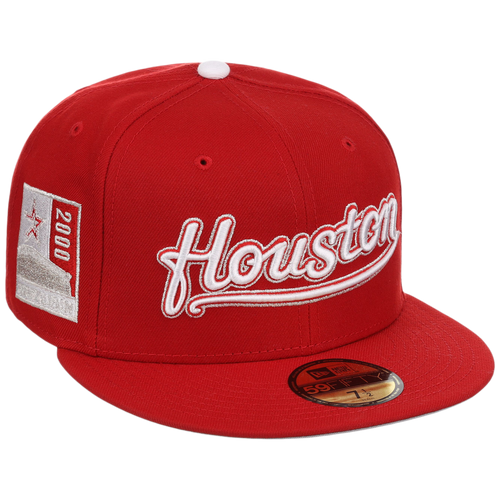 Houston Astros 'Houston' Script (Red/Red) Houston Crown the City New Era 59FIFTY