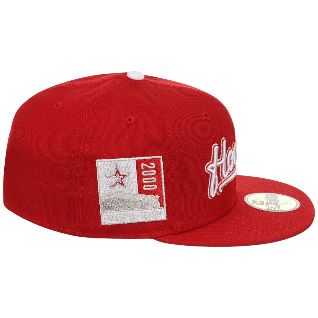 Houston Astros 'Houston' Script (Red/Red) Houston Crown the City New Era 59FIFTY