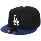 Los Angeles Dodgers MLB 'TOP 4' New Era 59FIFTY Collection - Black/Royal