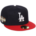 Los Angeles Dodgers MLB 'TOP 4' New Era 59FIFTY Collection - Navy/Red