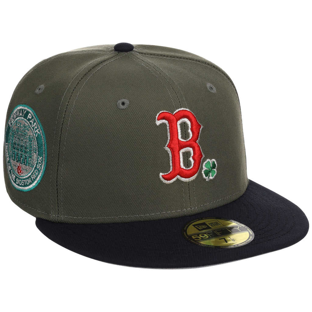 Boston Red Sox Southie Syndicate New Era 59FIFTY - Olive – LidsHatDrop