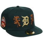 Detroit Tigers Detroit Crown the City 'Double Tiger' - Dark Green 59FIFTY