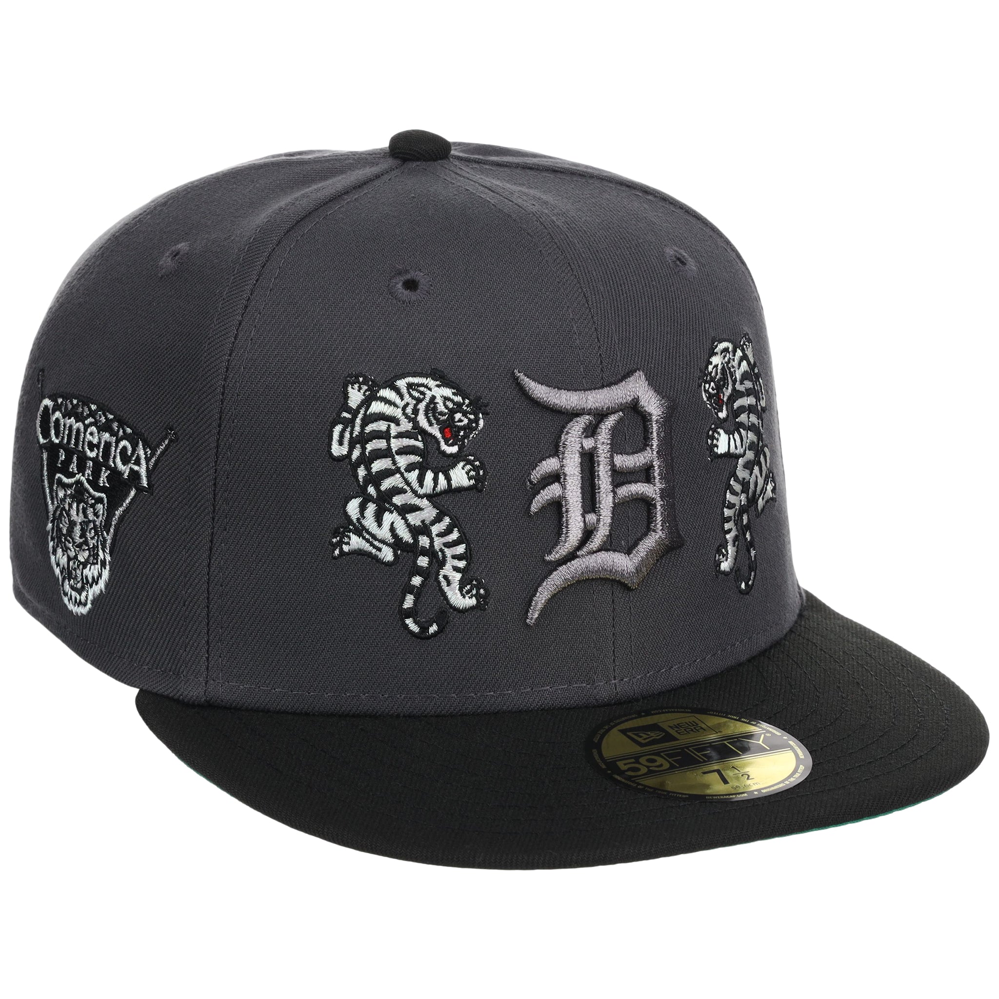 New Era Detroit Tigers 59FIFTY キャップ Detroit Tigers Detroit Crown the City 'Double Tiger' - Graphite