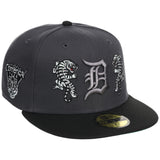 Detroit Tigers Detroit Crown the City 'Double Tiger' - Graphite 59FIFTY