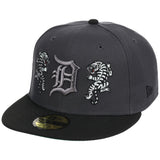 Detroit Tigers Detroit Crown the City 'Double Tiger' - Graphite 59FIFTY