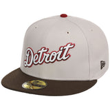 Detroit Tigers Detroit Crown the City - Stone Brown 59FIFTY
