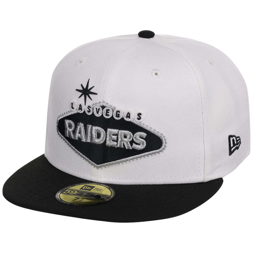 Las Vegas Raiders Las Vegas Crown the City New Era 59FIFTY - Welcome Sign