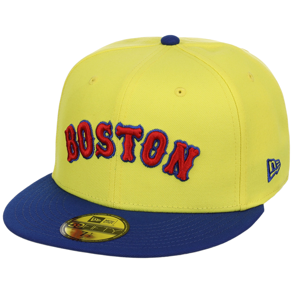 Boston Red Sox Iron Czar New Era 59FIFTY (Yellow/Blue)