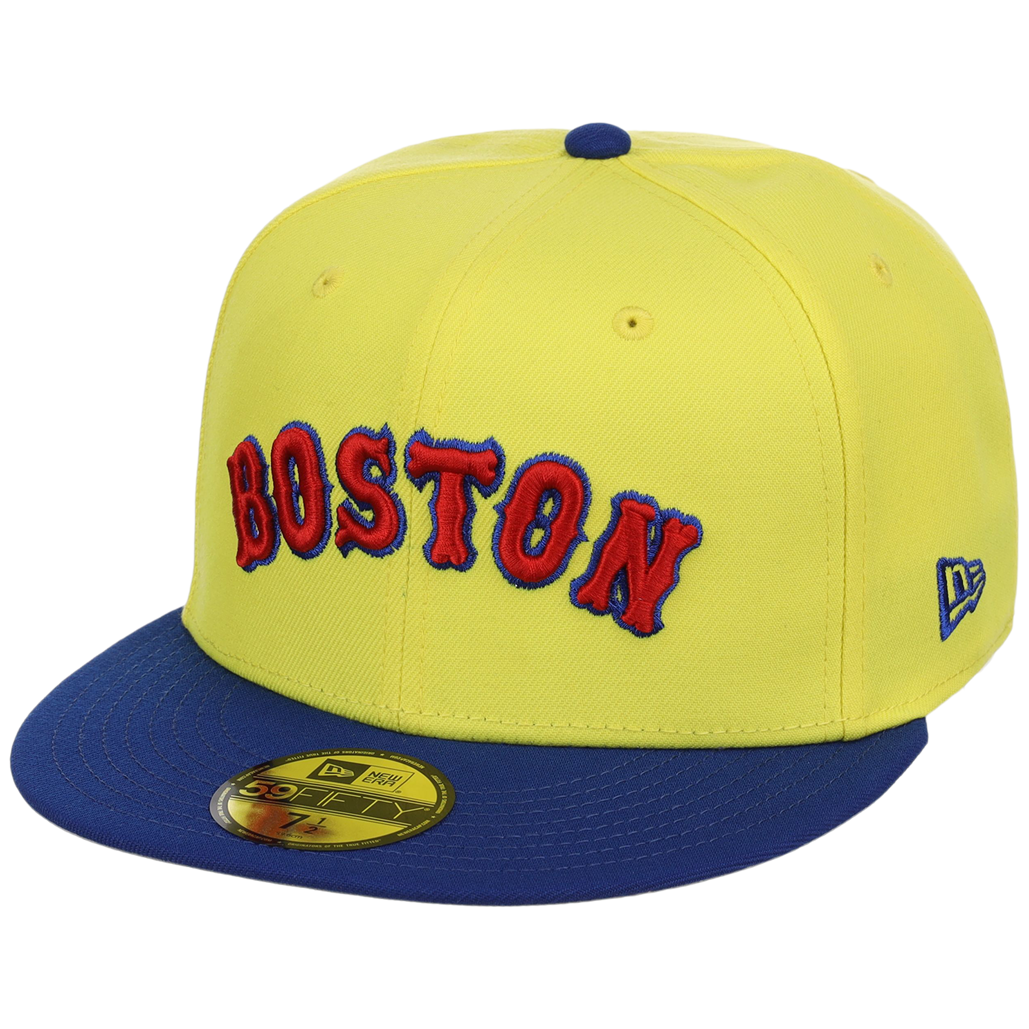 Boston Red Sox Iron Czar New Era 59FIFTY (Yellow/Blue)