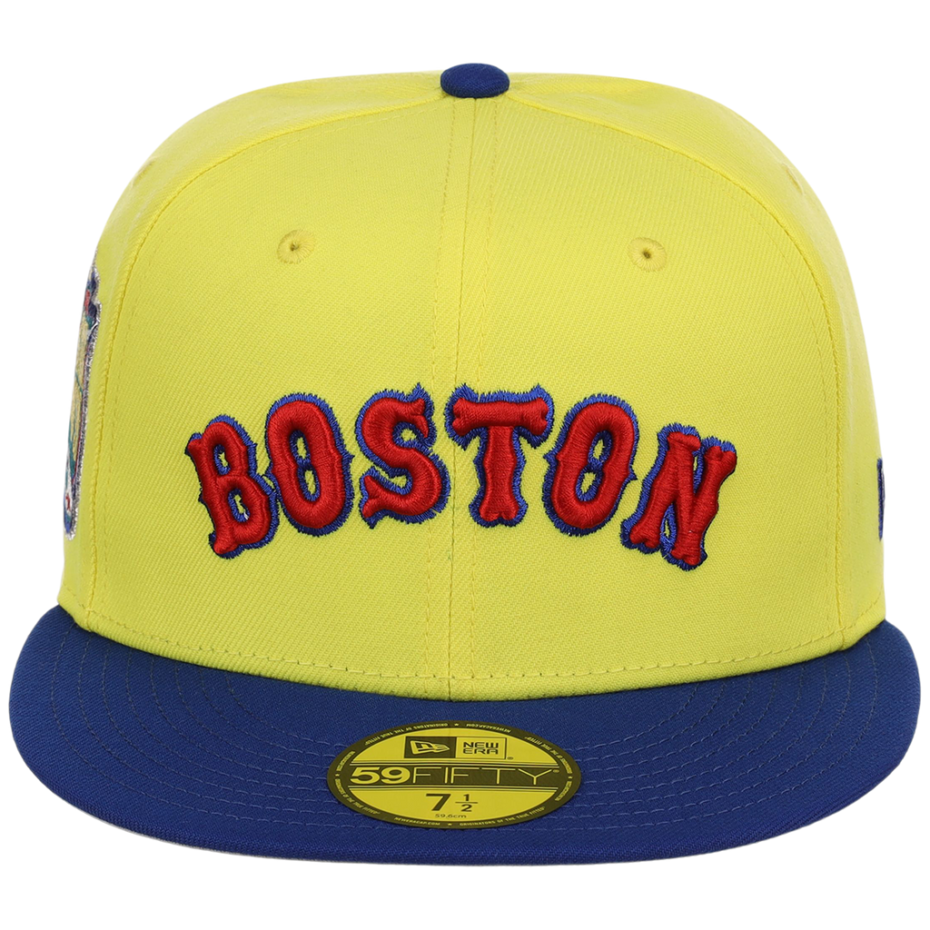 Boston Red Sox Iron Czar New Era 59FIFTY (Yellow/Blue)