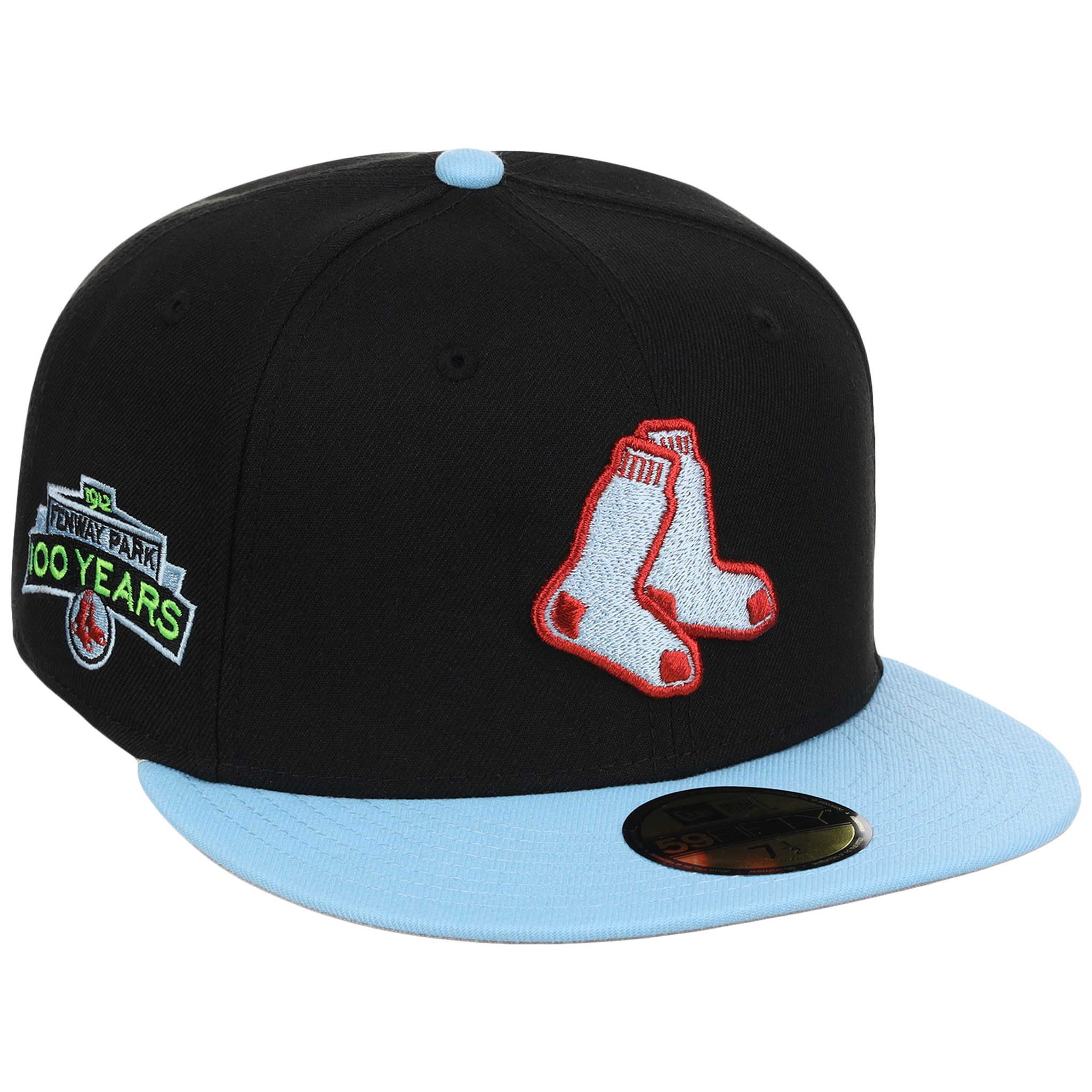 Boston Red Sox Iron Czar New Era 59FIFTY (Black/Sky Blue)