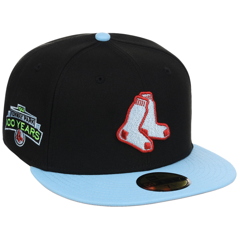 Boston Red Sox Iron Czar New Era 59FIFTY (Black/Sky Blue