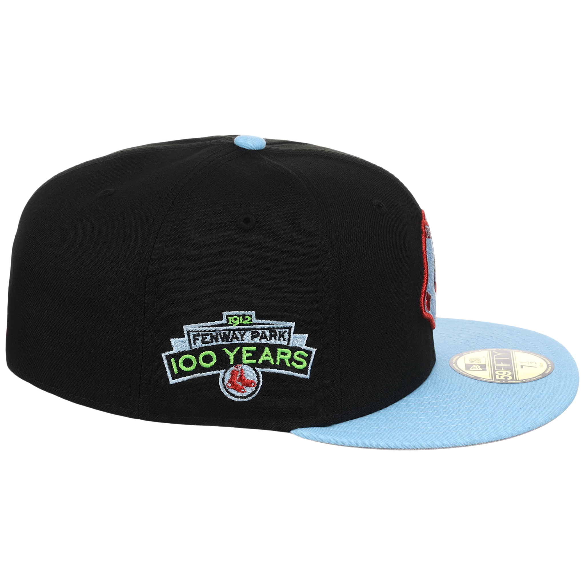 Boston Red Sox Iron Czar New Era 59FIFTY (Black/Sky Blue)