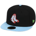 Boston Red Sox Iron Czar New Era 59FIFTY (Black/Sky Blue)