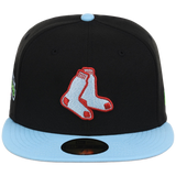 Boston Red Sox Iron Czar New Era 59FIFTY (Black/Sky Blue)