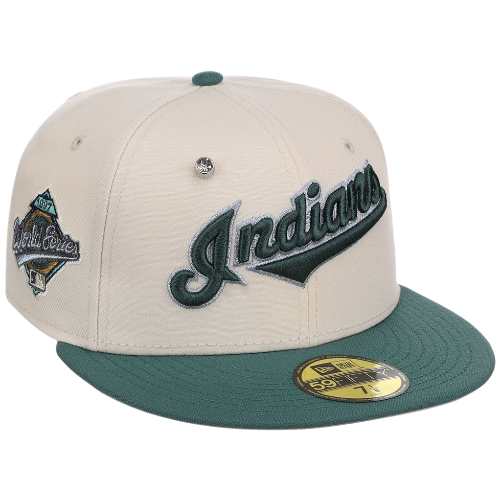 Cleveland Indians MLB Cream Lichen New Era 59FIFTY